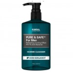 Kundal Pure & Safe+ Cooling Men Homme Cleanser Herb Bergamot 300ml 