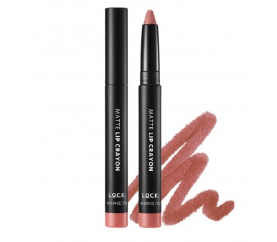 L.O.C.K Color Nude Matte Lip Crayon No.02 1.2g