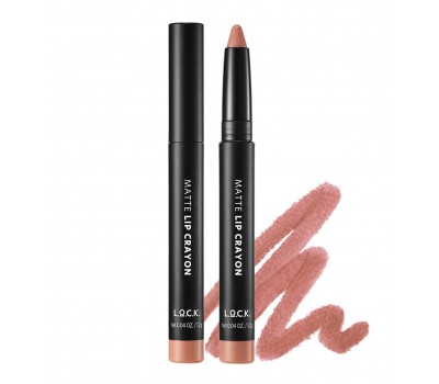 L.O.C.K Color Nude Matte Lip Crayon No.03 1.2g