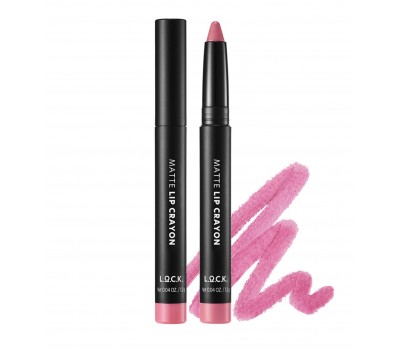 L.O.C.K Color Nude Matte Lip Crayon No.04 1.2g