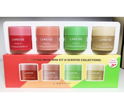 Laneige Lip Sleeping Mask Mini Kit 4ea x 8g (4 Scented Collections) - Мини-набор для губ