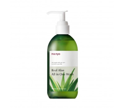 Manyo Factory Real Aloe All In One Wash 300ml - Гель для Душа на Основе Алое 300мл