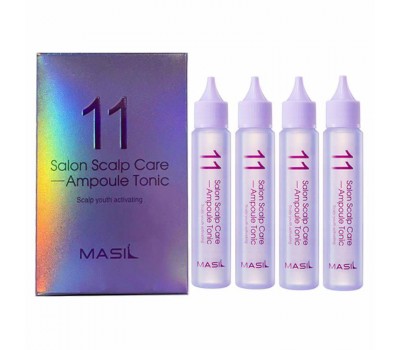 Masil 11 Salon Scalp Care Ampoule Tonic 4ea x 30ml - Ампульный тоник 4шт х 30мл