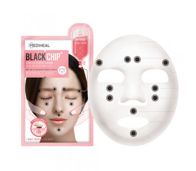 MEDIHEAL Black Chip Circle Point Mask 10 ea in 1 – Тканевая маска 10шт в 1