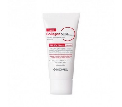 MEDI-PEEL Red Lacto Collagen Sun Cream SPF50+ PA++++ 50ml - Солнцезащитный крем с коллагеном