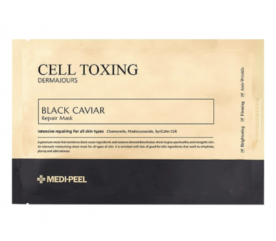 Medi-Peel Cell Toxing Black Caviar Dermajours Repair Mask 30ml x 5 ea