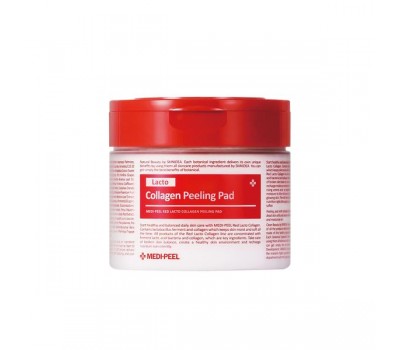 Medi-Peel Red Lacto Collagen Peeling Pad 70p - Очищающие салфетки с коллагеном и бифидобактериями
