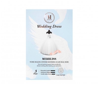 Merbliss Wedding Dress Nurse Healing Intense Mask 5ea x 25ml - Увлажняющая тканевая маска 5шт х 25мл