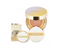 MIGUHARA All Day Whitening Ampoule Fit Cushion SPF50+ PA+++ No.21 15g + 15g refill - Кушон 15г + 15г рефил