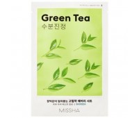 MISSHA Airy Fit Sheet Mask Green Tea 10ea in 1 - Тканевая маска с экстрактом зеленого чая 10шт в 1