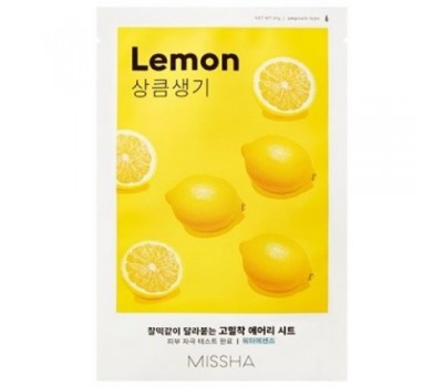 MISSHA Airy Fit Sheet Mask Lemon 10ea in 1 - Тканевая маска с экстрактом лимона 10шт в 1