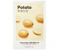 MISSHA Airy Fit Sheet Mask Potato 10ea in 1 - Осветляющая тканевая маска с экстрактом картофеля 10шт в 1