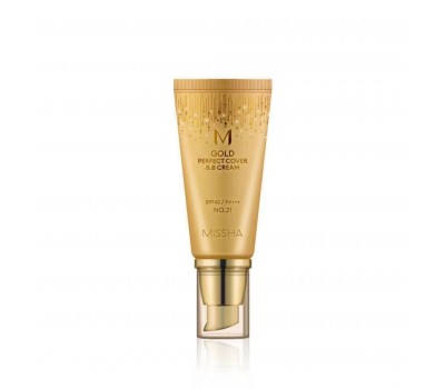 MISSHA M Gold Perfect Cover BB Cream No.21 50ml - Тональный ВВ-крем для лица No.21 50мл