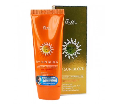 Ekel UV Sun Block Cream SPF50/PA - Солнцезащитный крем 70 ml