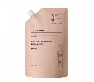 Moremo Ampule Water Treatment Miracle 100 Refill 400ml - Маска-филлер для волос и кожи головы рефил 400мл