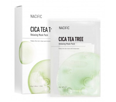 Nacific Cica Tea Tree Relaxing Mask Pack 10es x 30ml