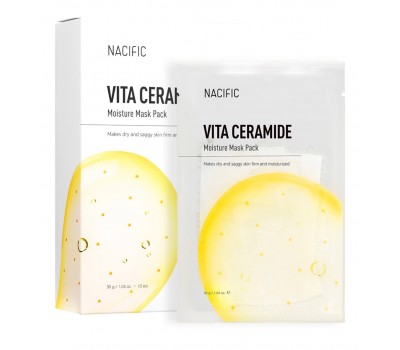 Nacific VITA CERAMIDE Moisture Mask Pack 10ea x 30ml - Увлажняющая тканевая маска для лица с керамидами 10шт х 30мл