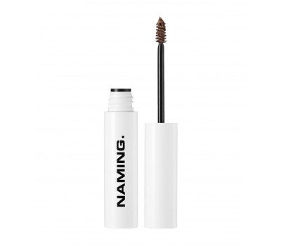 NAMING Touch Up Brow Maker Mascara Medium Brown 4g - Тушь для бровей 4г