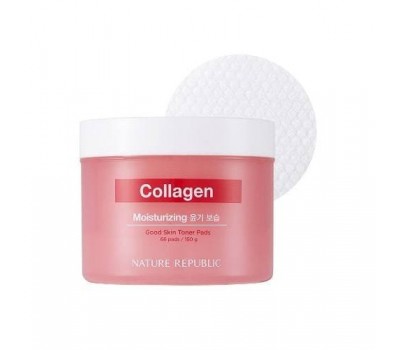 NATURE REPUBLIC Good Skin Collagen Ample Toner Pad 66ea