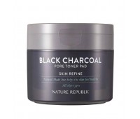 NATURE REPUBLIC Natural Made Black Charcoal Pore Toner Pad 50ea - Тонер-пэды 50шт