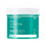 Neogen Dermalogy Real Charcoal Pad 60ea - Очищающие пэды с древесным углём 60шт
