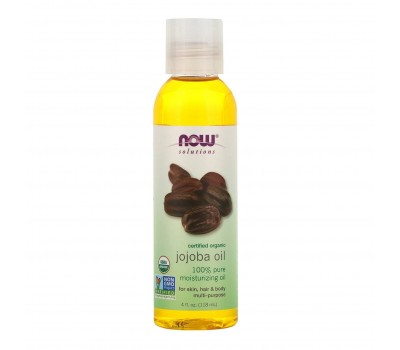 Now Solutions Certified Organic Jojoba Oil 118ml - Сертифицированный органический продукт масло Жожоба 118мл