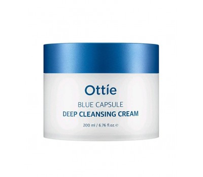 Ottie Blue Capsule Deep Cleansing Cream 200ml - Очищающий крем с капсульными шариками 200мл