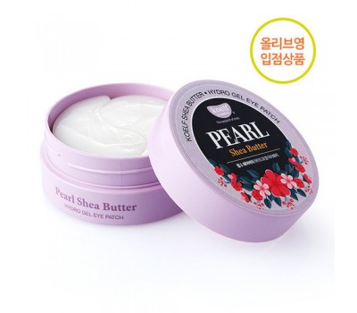 Petitfee Pearl & Shea Butter Eye Patch - гидрогелевые патчи с жемчугом и маслом ши