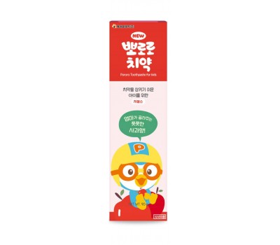 Pororo Toothpaste Red Apple 90ml - Зубная паста для детей от 3 лет со вкусом яблока 90мл