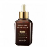 Secret Key Multi Cell Night Repair Ampoule 50ml - Ночная восстанавливающая сыворотка на фито-стволовых клетках 50мл
