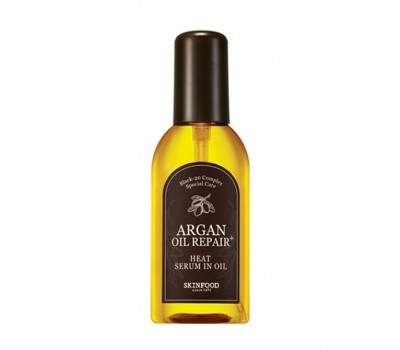 SKINFOOD Argan Oil Repair Plus Heat Serum In Oil 100ml - Масло-сыворотка для волос с аргановым маслом 100мл