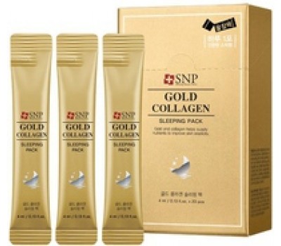 SNP Gold Collagen Sleeping Pack 20ea 1 - Очищающая маска