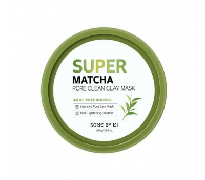 Some By Mi Super Matcha Pore Clean  Clay Mask 100ml - Очищающая глиняная маска с чаем матча 100мл