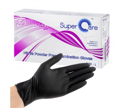 Super Care Latex Powder Free Examination Gloves Extra Lite L 100ea - Латексные перчатки 100шт