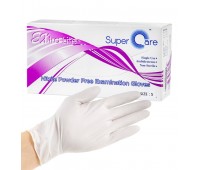 Super Care Latex Powder Free Examination Gloves Extra Lite S 200ea - Латексные перчатки 200шт