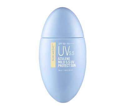 SUR.MEDIC+ Azulene Mild 5.5 UV Protect Sun SPF50+ PA++++ 50ml - Успокаивающий солнцезащитный крем с азуленом 50мл