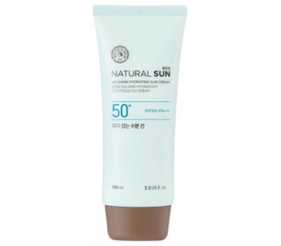 The Face Shop Natural Sun Eco No Shine Hydrating Sun Cream 100ml - Увлажняющий солнцезащитный крем