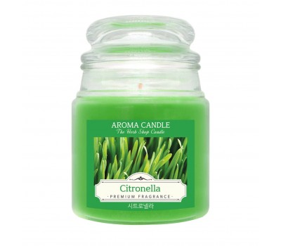 The Herb Shop Aroma Candle Citronella 480g - Ароматическая свеча 480г
