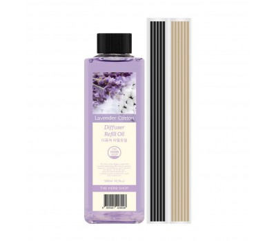The Herb Shop Diffuser Refill Oil Lavender Cotton 500ml