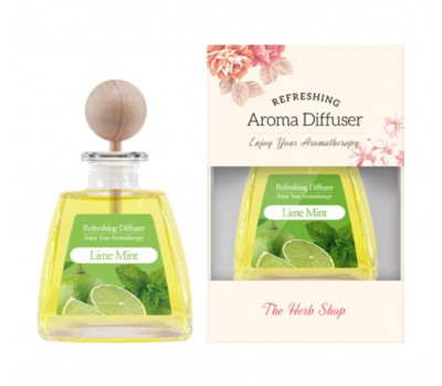 The Herb Shop Refreshing Perfume Diffused Lime Mint 100ml - Аромадиффузор 100мл