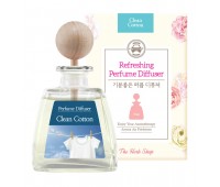 The Herb Shop Refreshing Perfume Diffuser Clean Cotton 50ml - Аромадиффузор 50мл