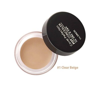 THE SAEM Cover Perfection Pot Concealer No.01 Clear Beige 4g - Консилер-корректор No.01 Светлый Бежевый 4г