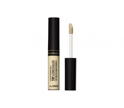 The Saem Cover Perfection Tip Concealer Green Beige 6.5g - Жидкий консилер 6.5г