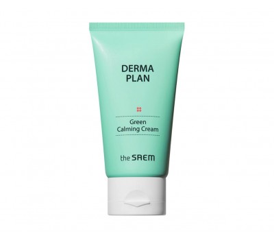 The Saem Derma Plan Green Calming Cream 70ml - Успокаивающий гель-крем против акне 70мл