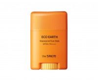 The Saem Eco Earth Waterproof Sun Stick SPF50+ PA++++ 17g - Водостойкий солнцезащитный стик 17г
