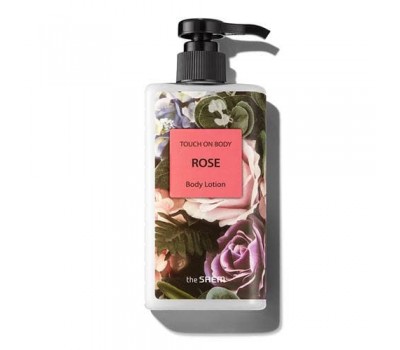 The SAEM Touch On Body Rose Body Lotion 300ml - Увлажняющий лосьон для тела с экстрактом дамасской розы 300мл