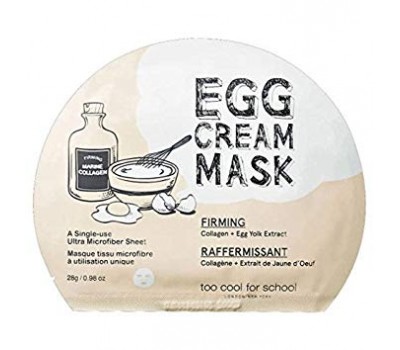 TOO COOL FOR SCHOOL Egg cream mask - firming " 5 еа in 1"