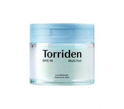 Torriden DIVE-IN Low Molecule Hyaluronic acid Multi Pad 80ea - Тонер-пэды с гиалуроновой кислотой 80шт