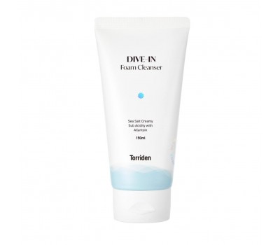 Torriden DIVE-IN Sea Salt Creamy Sub Acidity Foam Cleanser 150ml - Пенка для умывания с морской солью 150мл