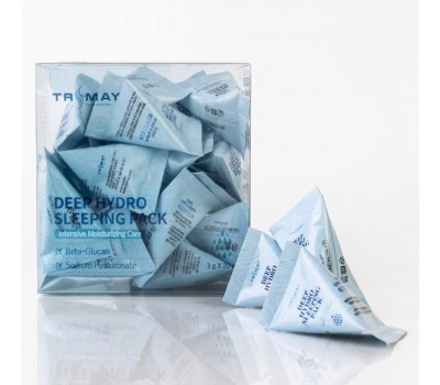 Trimay Deep Hydro Sleeping Pack 20ea x 3g - Увлажняющая ночная маска с бета-глюканом 20шт х 3г